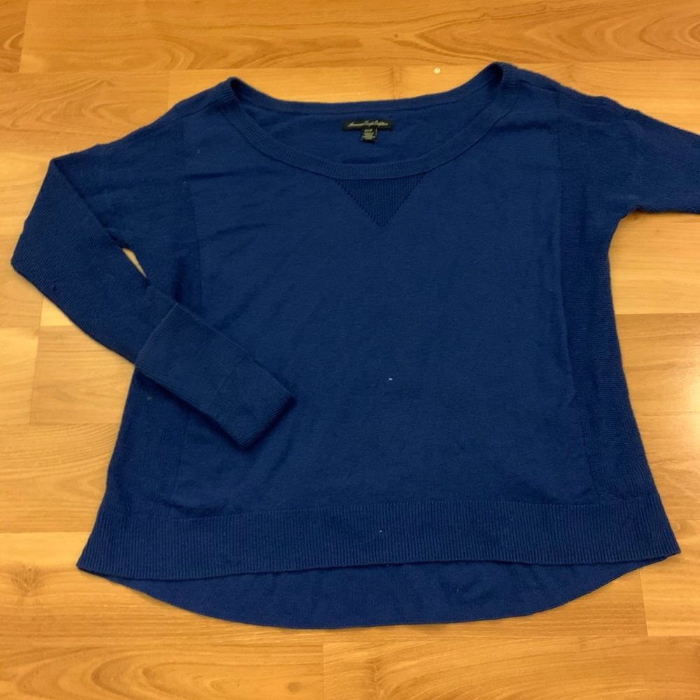 AE blue sweater